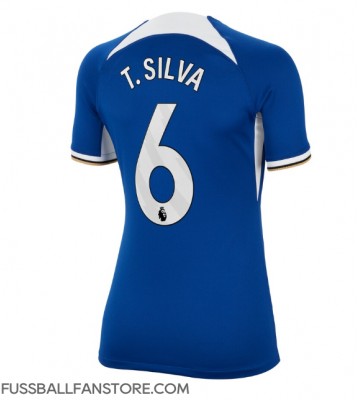 Chelsea Thiago Silva #6 Replik Heimtrikot Damen 2023-24 Kurzarm